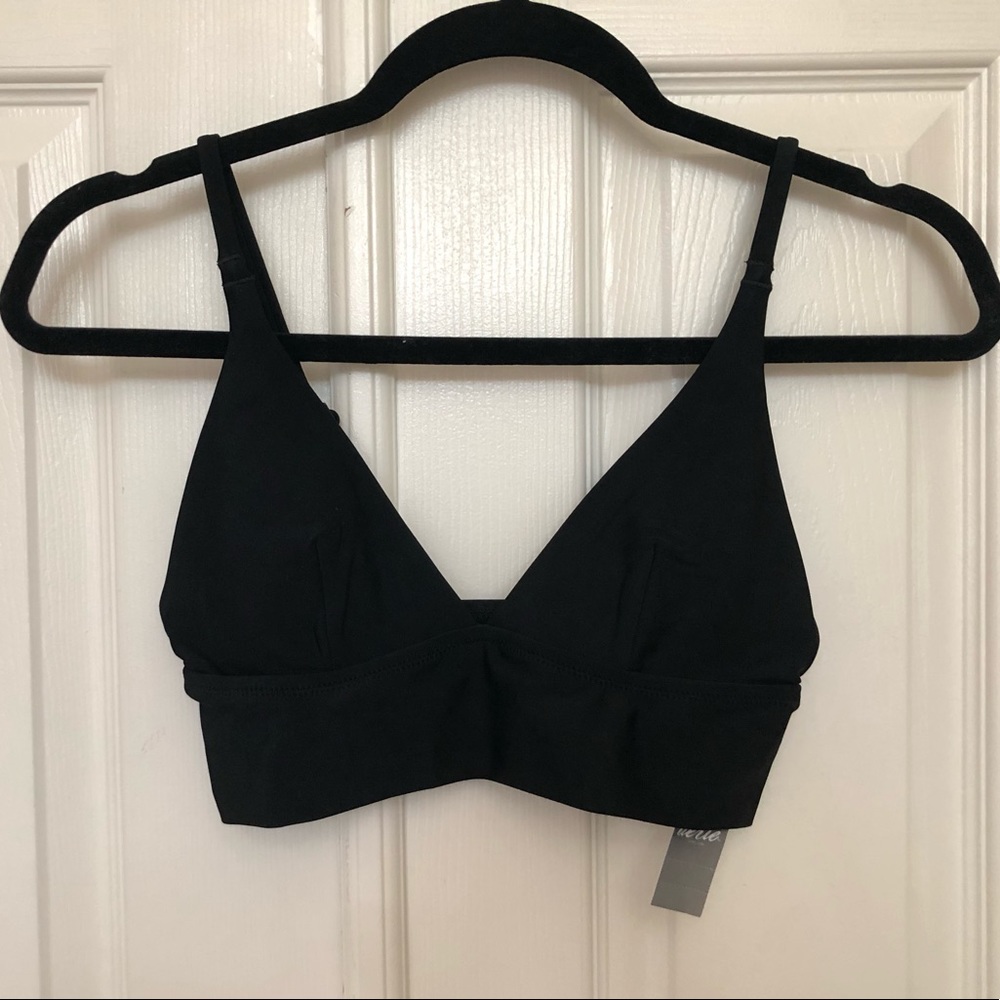 NEW Black Aerie Triangle Swimsuit Top/Bikini